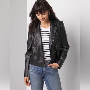 White House Black Market Faux Leather Jacket